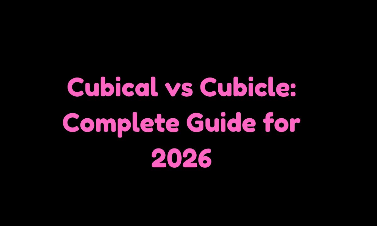 Cubical vs Cubicle Complete Guide for 2026