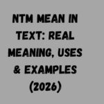 NTM Mean in Text Real Meaning, Uses & Examples (2026)
