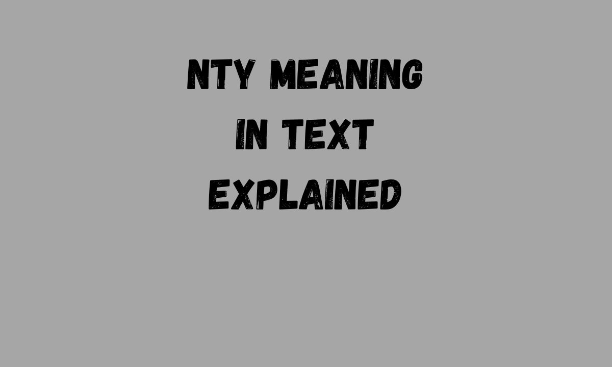 NTY Meaning in Text Explained Full Form, Usage, Tone