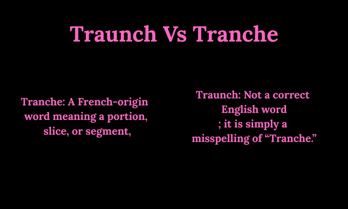 Traunch Vs Tranche Powerful Guide You Must Know (2026)