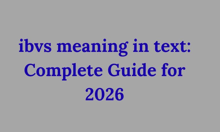 ibvs meaning in text Complete Guide for 2026