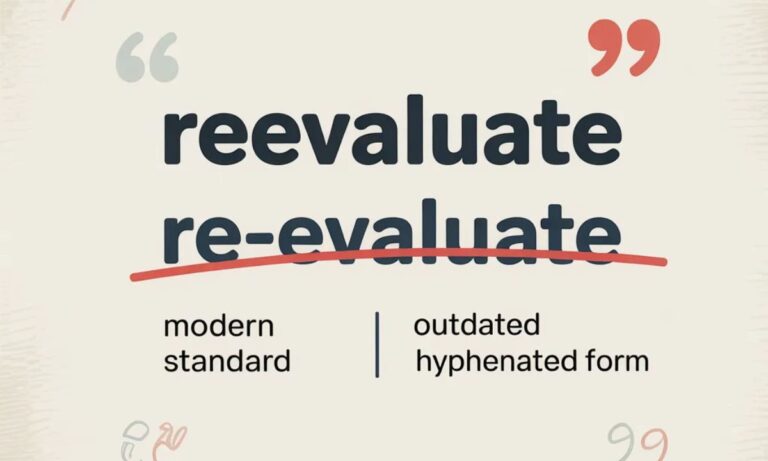 Confused Between Reevaluate or Re-Evaluate Correct Answer