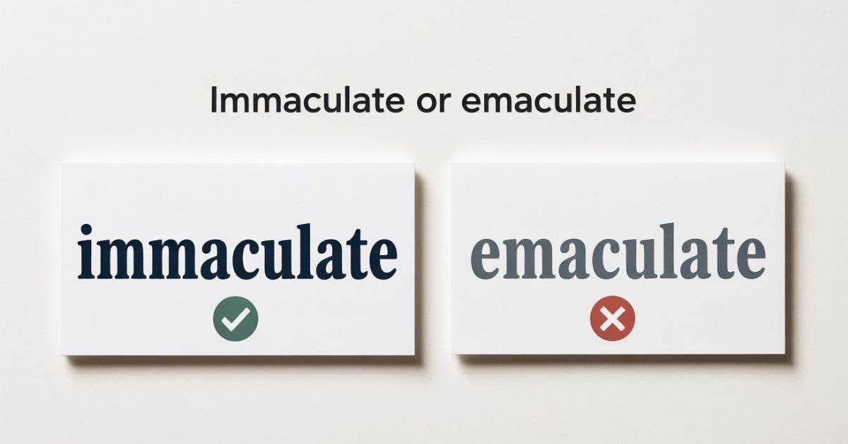 Immaculate or Emaculate