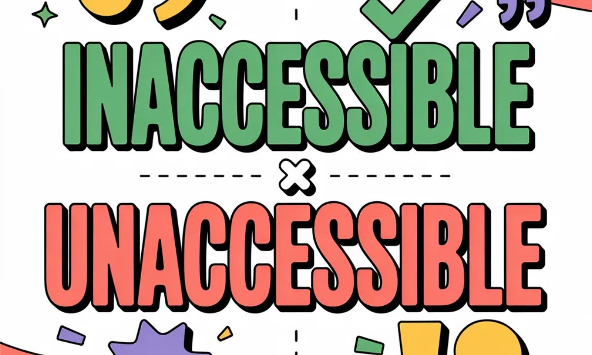 Inaccessible or Unaccessible Correct Word Explained