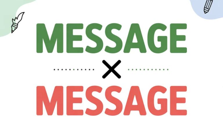 Messege or Message Which Spelling Is Correct Guide