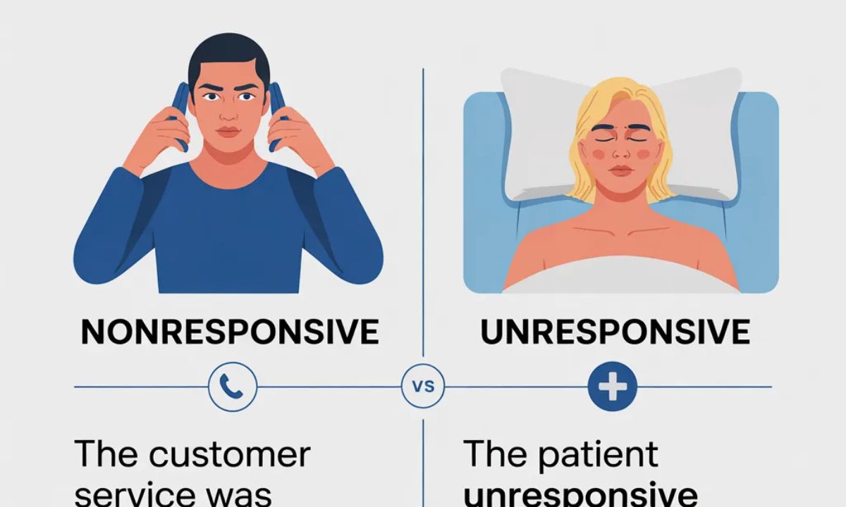 Nonresponsive vs Unresponsive Meaning, Differences, Examples
