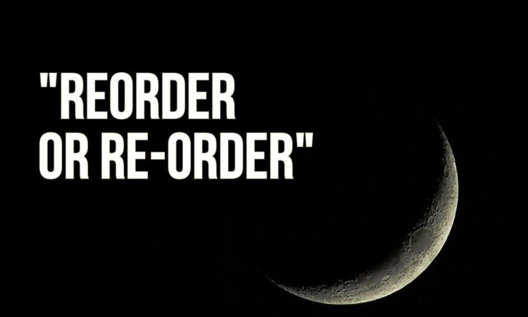Reorder or Re-Order Powerful Grammar Guide You Need Today