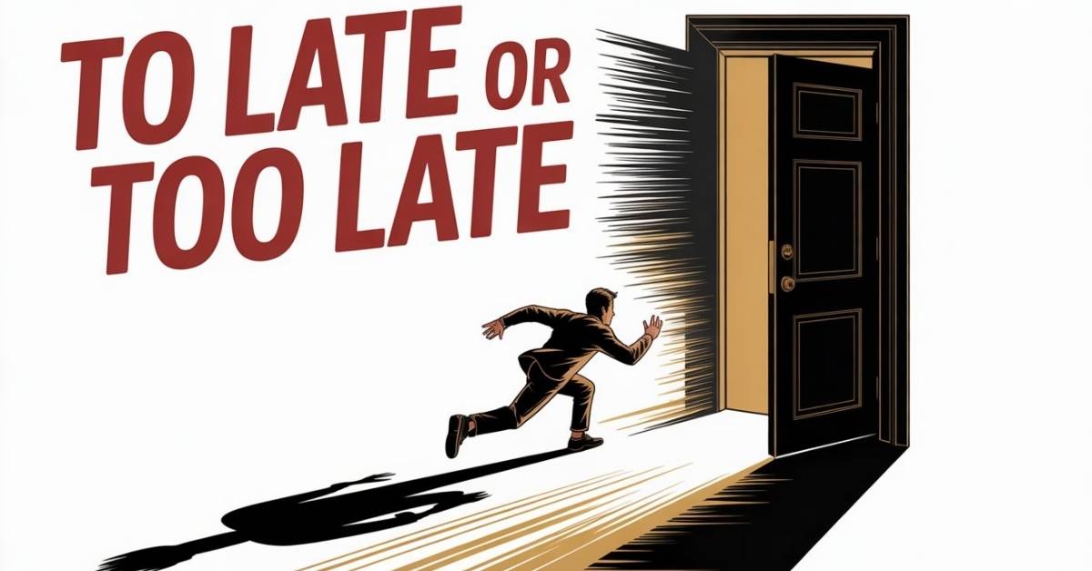 To Late or Too Late