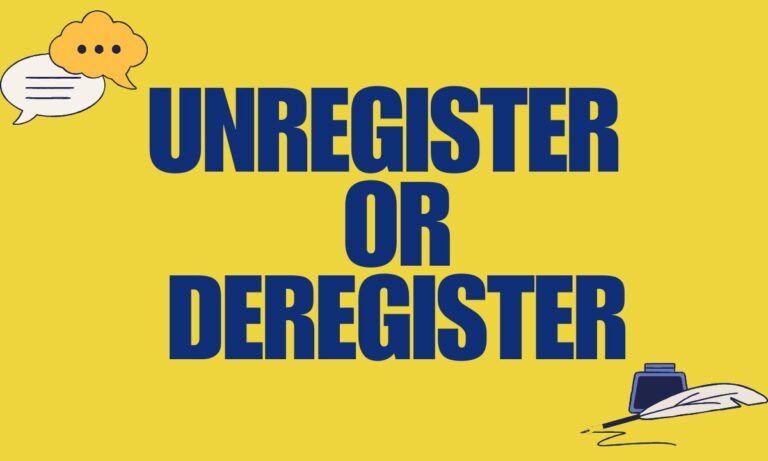 Unregister or Deregister Key Differences, Examples & When to Use