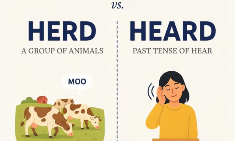 Herd or Heard Learn the Difference with Easy Examples (1)